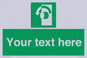 Custom Turn Anti-Clockwise Sign